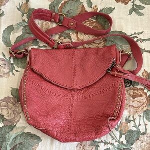 The Sak Silverlake Stylish Rust Colored Leather Crossbody Bag